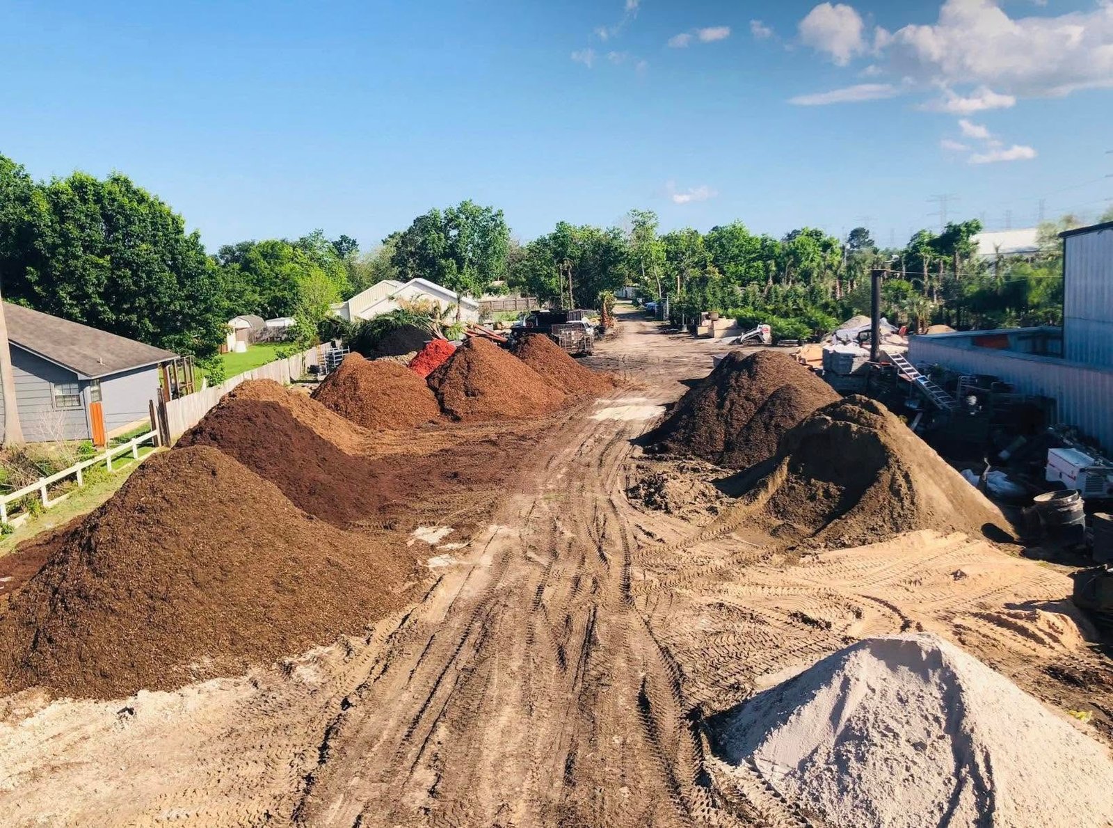 Bulk landscape materials at Rivera Nursery